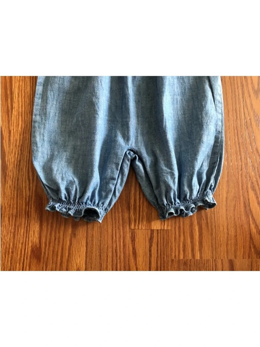 Ralph Lauren Adorable Baby Girl's Blue Smocked Romper Size 6M
